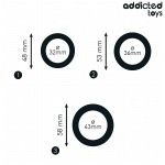 ADDICTED TOYS - CONJUNTO DE ANÃIS DE SILICONE MODELO 1